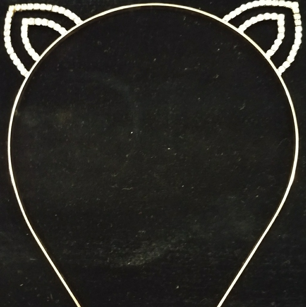 Diamond 🐱 Ears Gold Headband